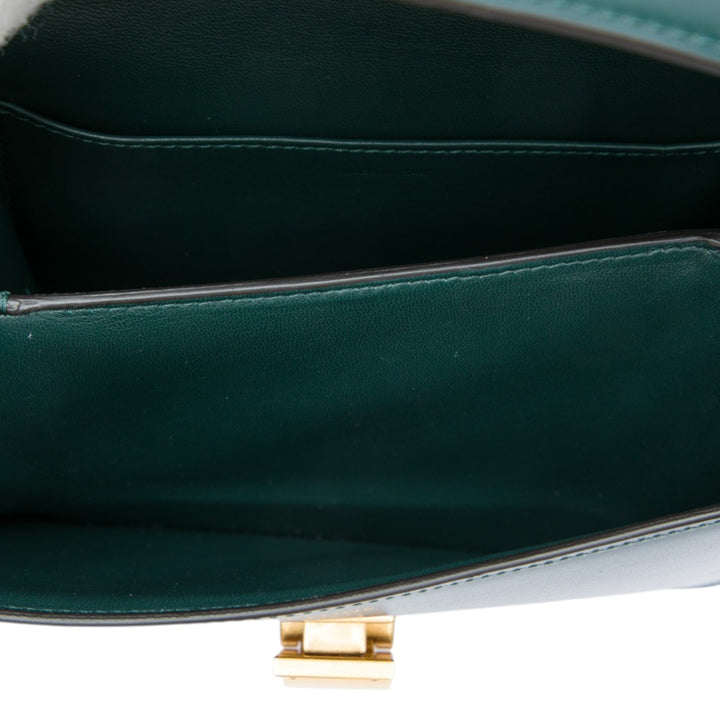 Celine Classic Boîte Teen Cuir de veau Vert – vue 4 – GABY PARIS