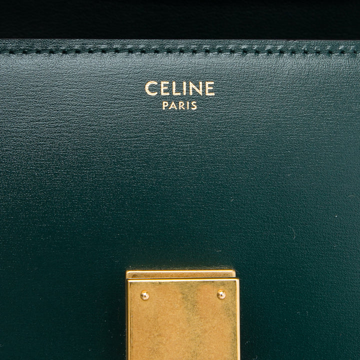 Celine Classic Boîte Teen Cuir de veau Vert – vue 5 – GABY PARIS