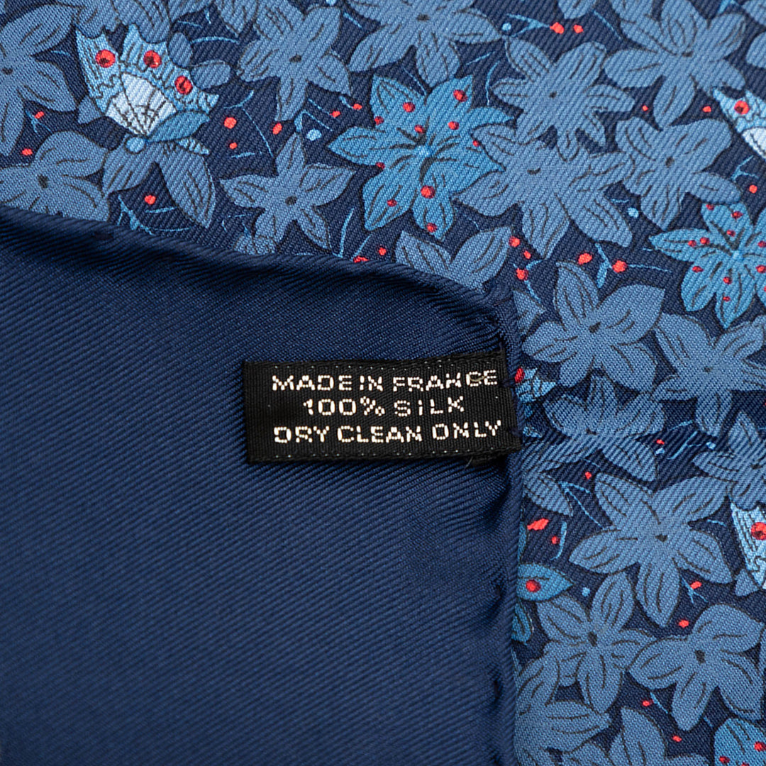 Hermès Flower et Butterfly Foulard 90 Soie