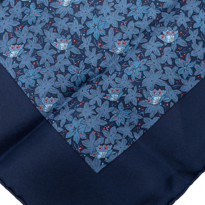 Hermès Flower et Butterfly Foulard 90 Soie