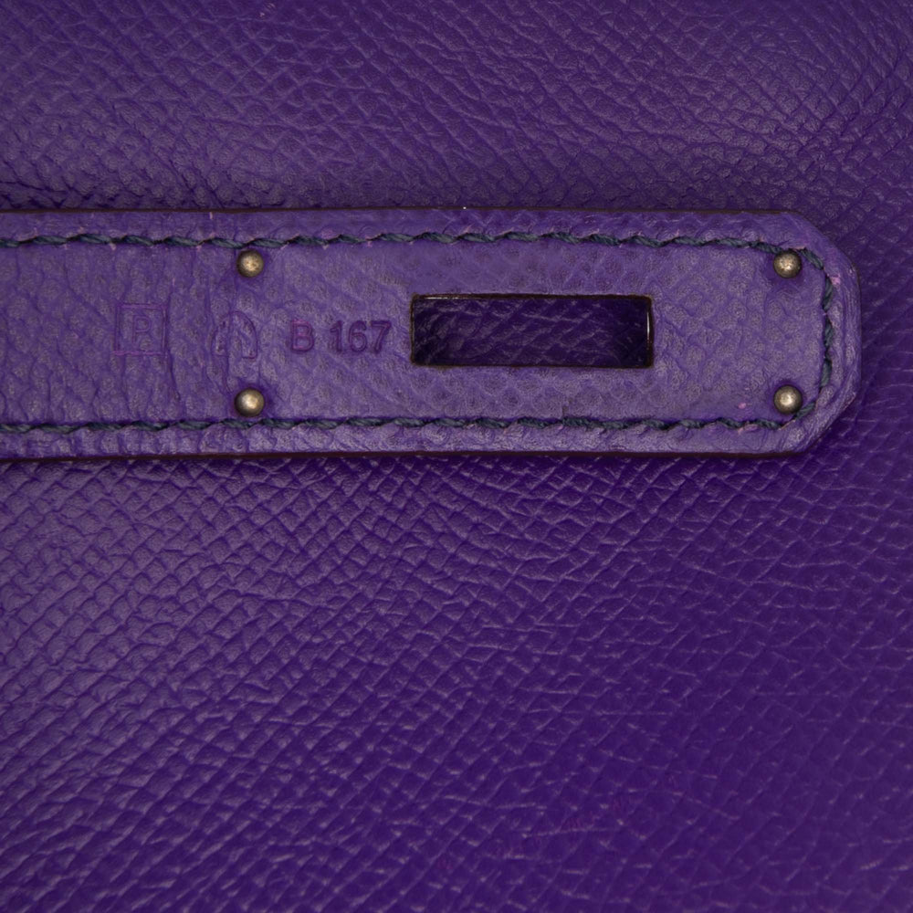 Epsom Birkin Retourne 30 Purple - Gaby Paris