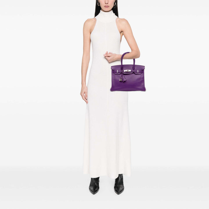 Epsom Birkin Retourne 30 Purple - Gaby Paris