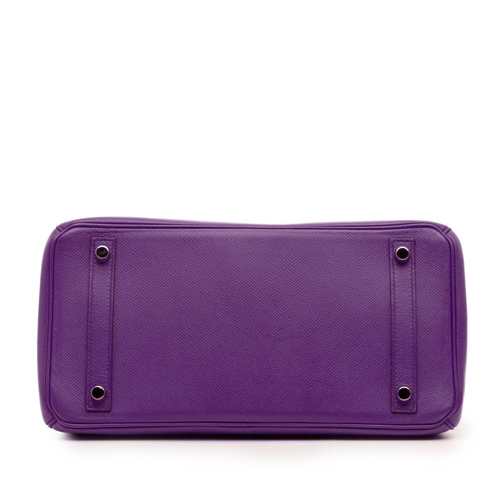 Epsom Birkin Retourne 30 Purple - Gaby Paris