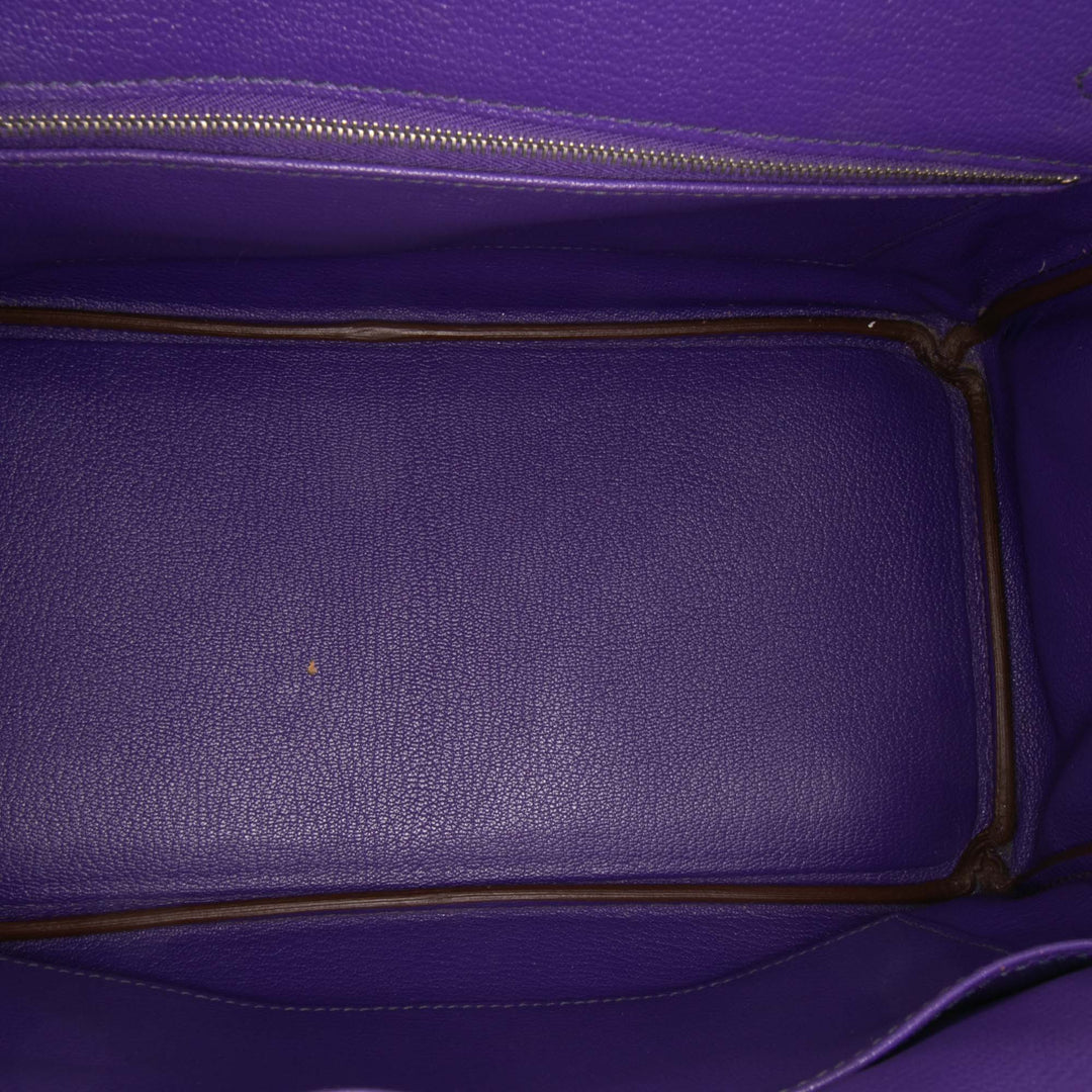 Epsom Birkin Retourne 30 Purple - Gaby Paris
