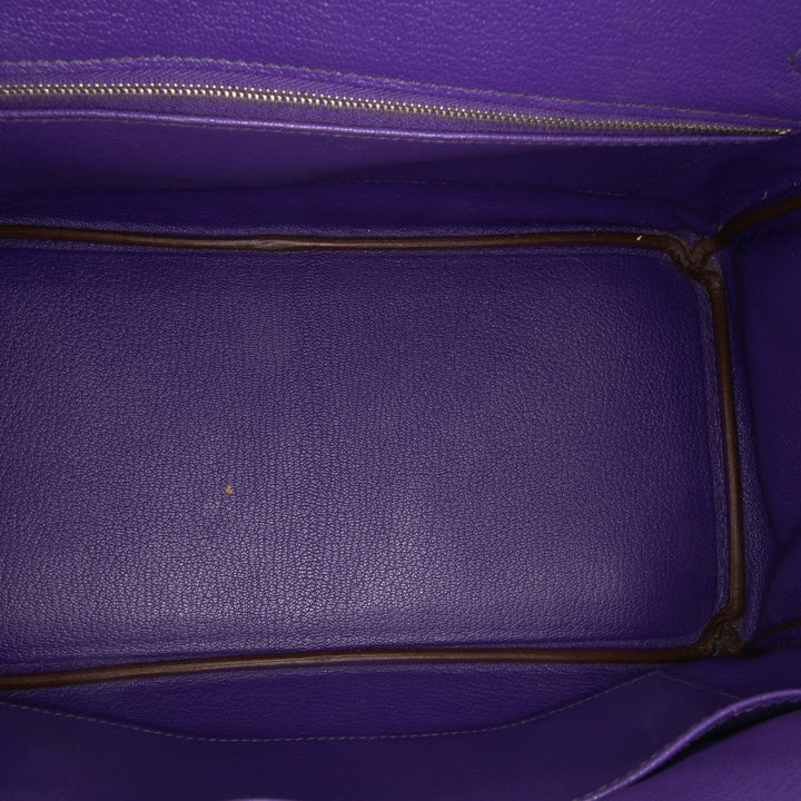 Epsom Birkin Retourne 30 Purple - Gaby Paris