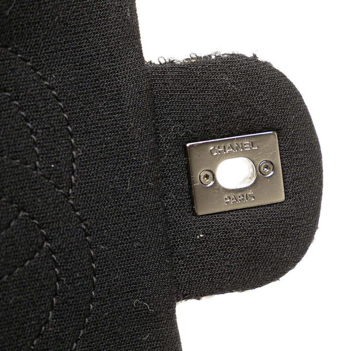 Chanel Medium Quilted Jersey and Tweed Chain Flap Noir – GABY PARIS Authentique