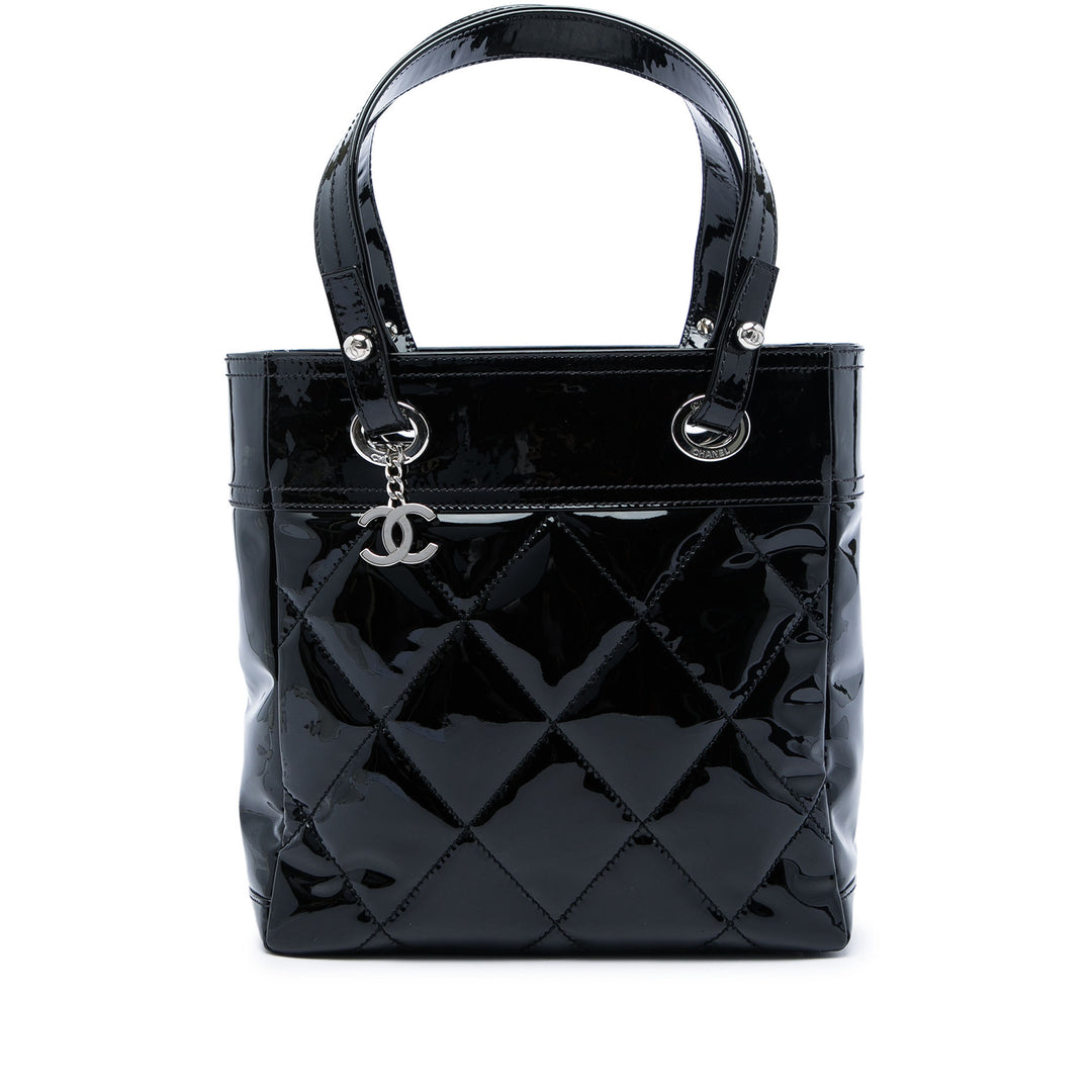 Chanel Matelassé Paris Biarritz Cabas Petit Noir – vue principale – GABY PARIS