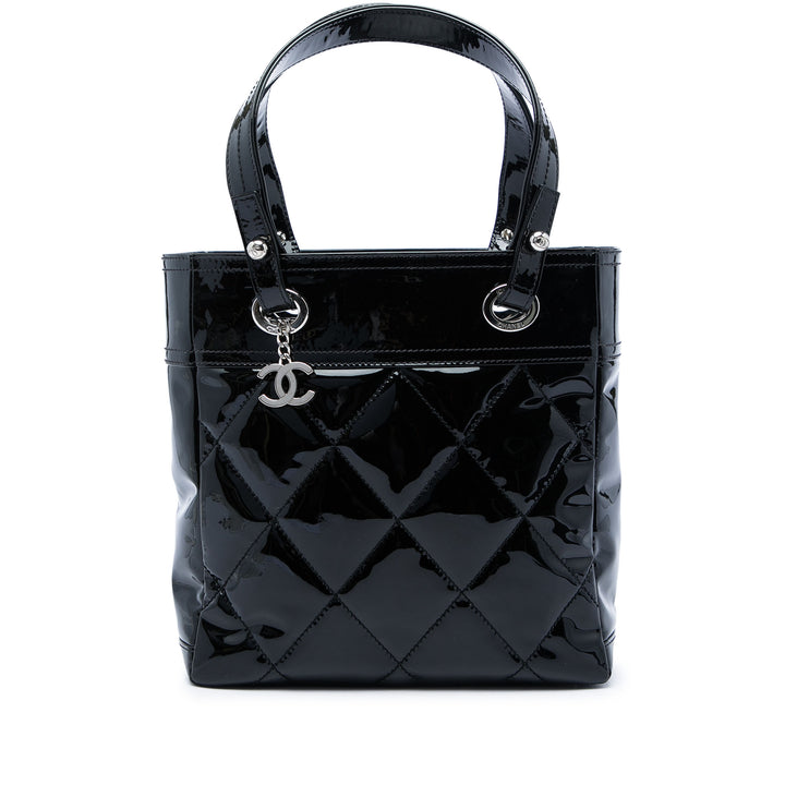 Chanel Matelassé Paris Biarritz Cabas Petit Noir – vue principale – GABY PARIS