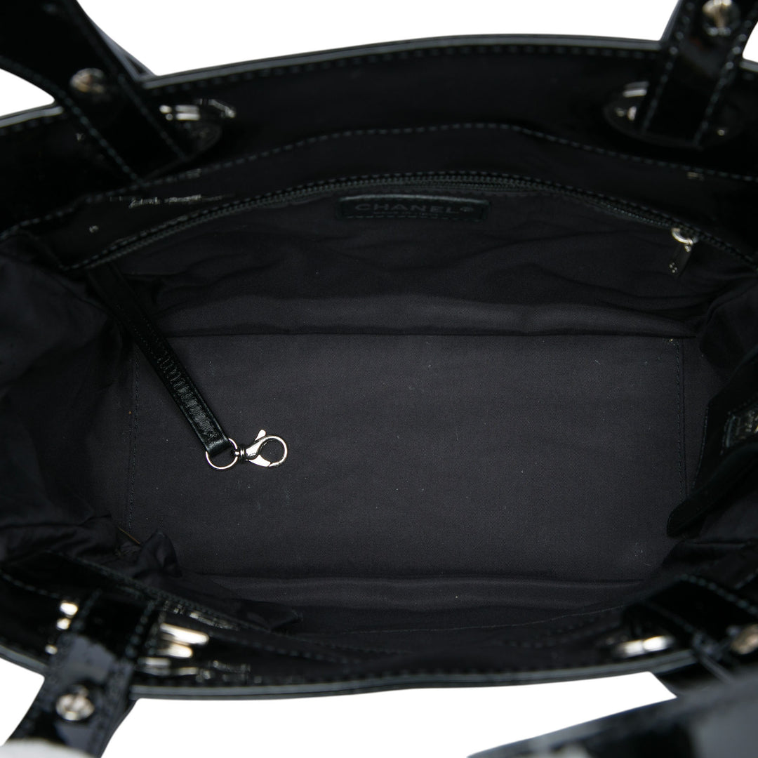Chanel Matelassé Paris Biarritz Cabas Petit Noir – vue 4 – GABY PARIS