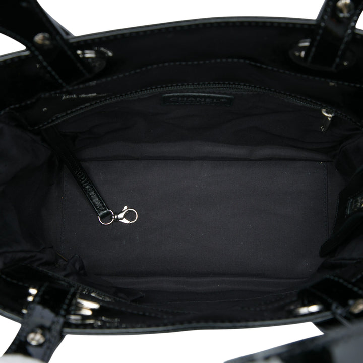 Chanel Matelassé Paris Biarritz Cabas Petit Noir – vue 4 – GABY PARIS