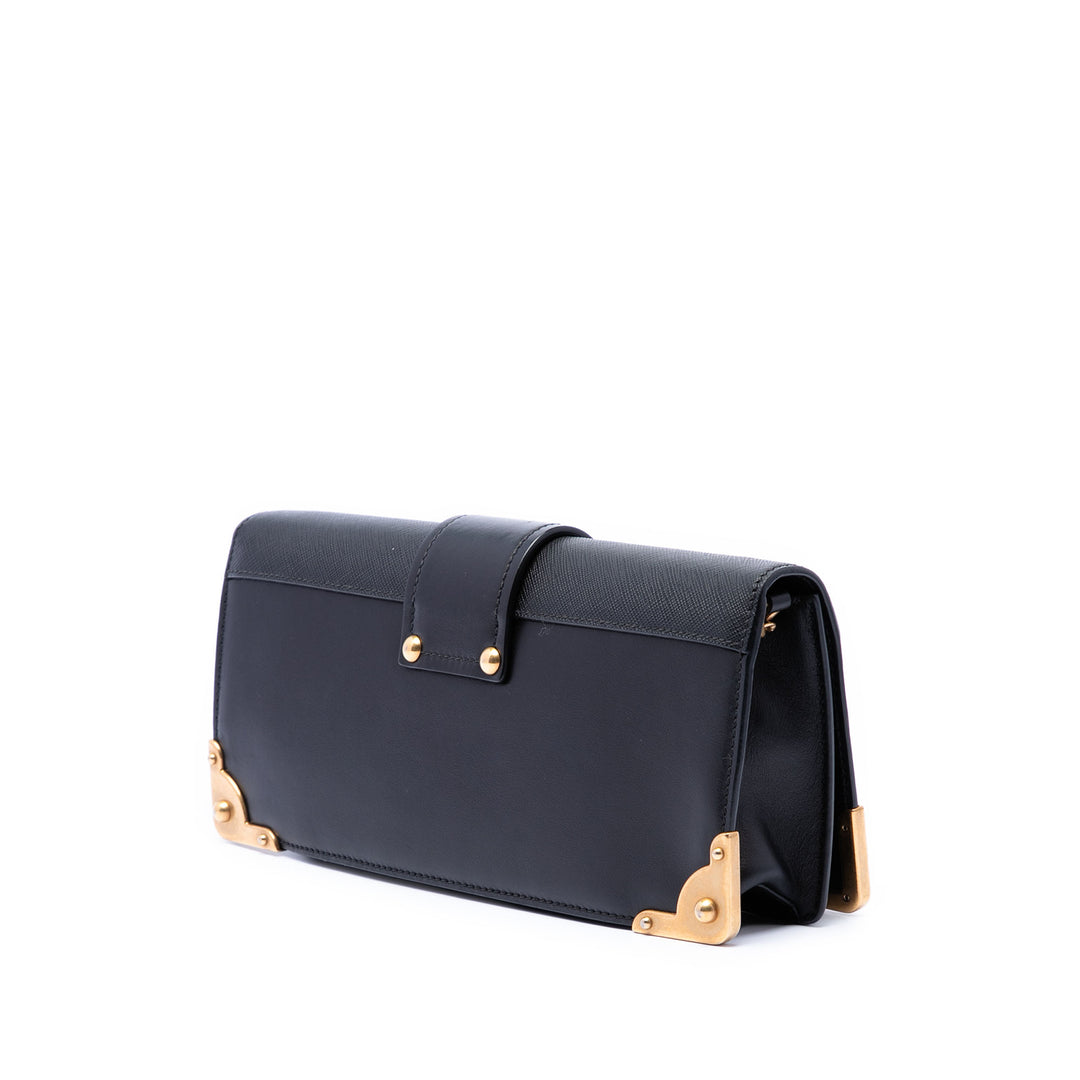 Prada City Veau et Saffiano Cahier Chain Pochette