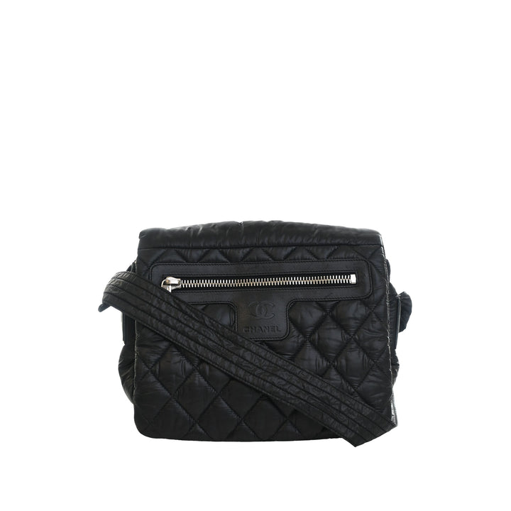 Matelassé Coco Cocoon Sac Messenger Petit Noir