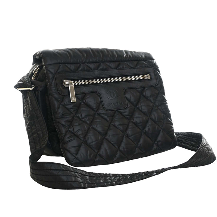 Matelassé Coco Cocoon Sac Messenger Petit Noir