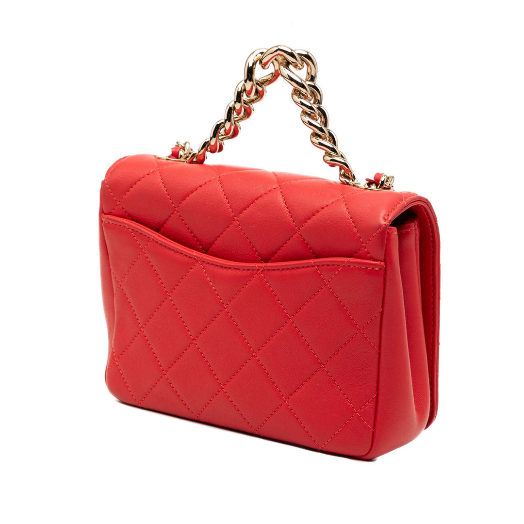 Chanel Matelassé Cuir d’agneau clouté Beauty Begins à rabat