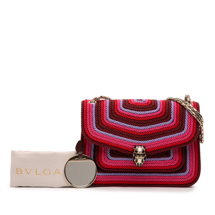 Bvlgari Sac porté épaule Polyester Serpenti Forever Kaleidoscopia Rose – vue 7 – GABY PARIS