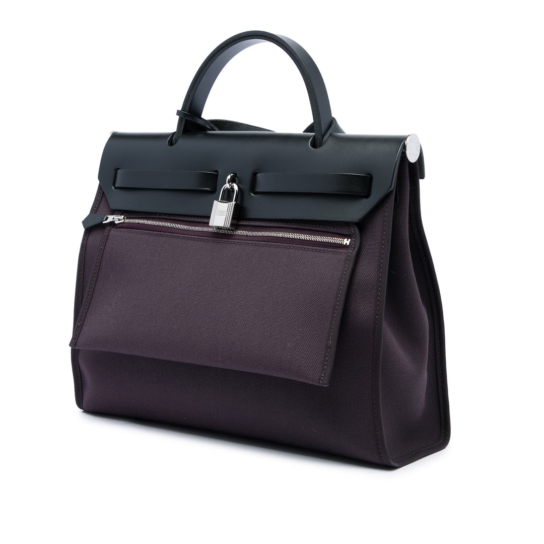 Hermès H Berline Herbag Zippé 31 Violet