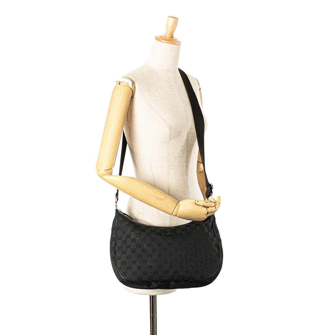 Gucci GG Toile Sac porté croisé Noir