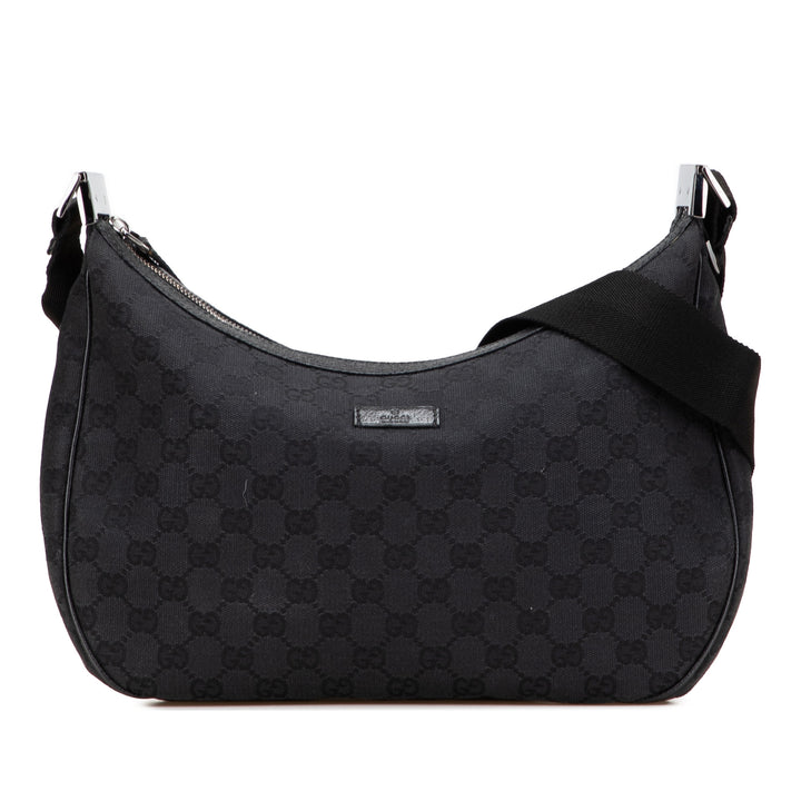 Gucci GG Toile Sac porté croisé Noir