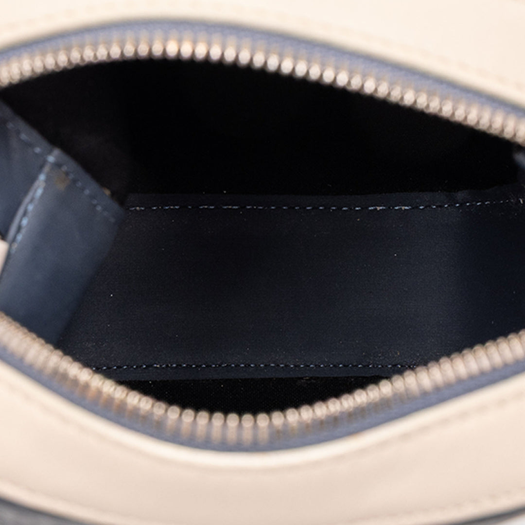 LOEWE Bicolore embossé Repeat Anagram Sac Bleu – vue 4 – GABY PARIS