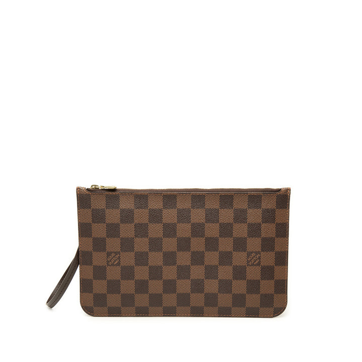Neverfull Pochette MM Damier Ébène Marron