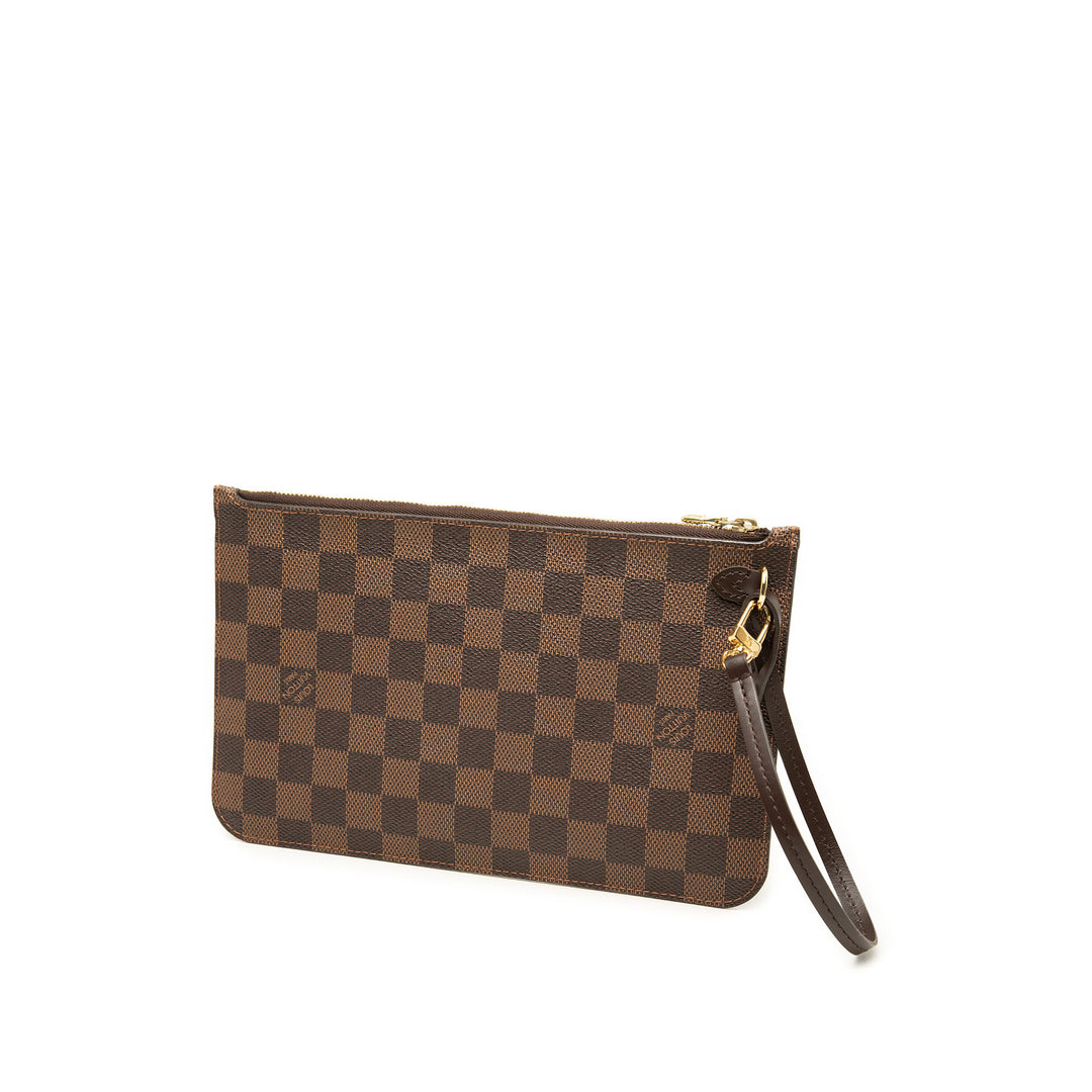 Neverfull Pochette MM Damier Ébène Marron