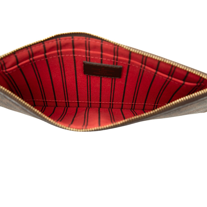 Neverfull Pochette MM Damier Ébène Marron
