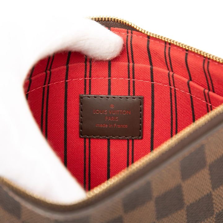 Neverfull Pochette MM Damier Ébène Marron