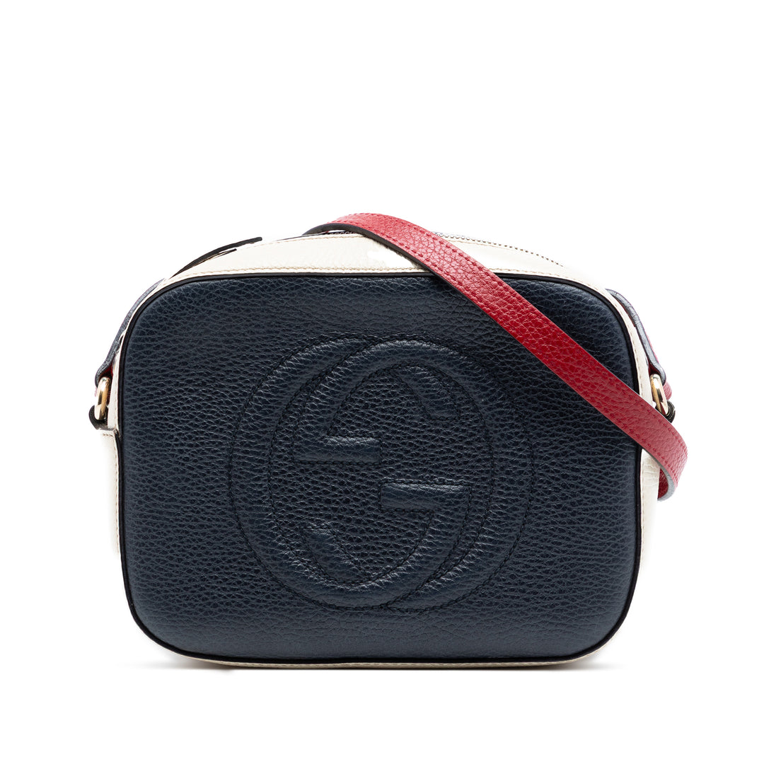 Gucci Tricolore Soho Disco Sac Petit Cuir