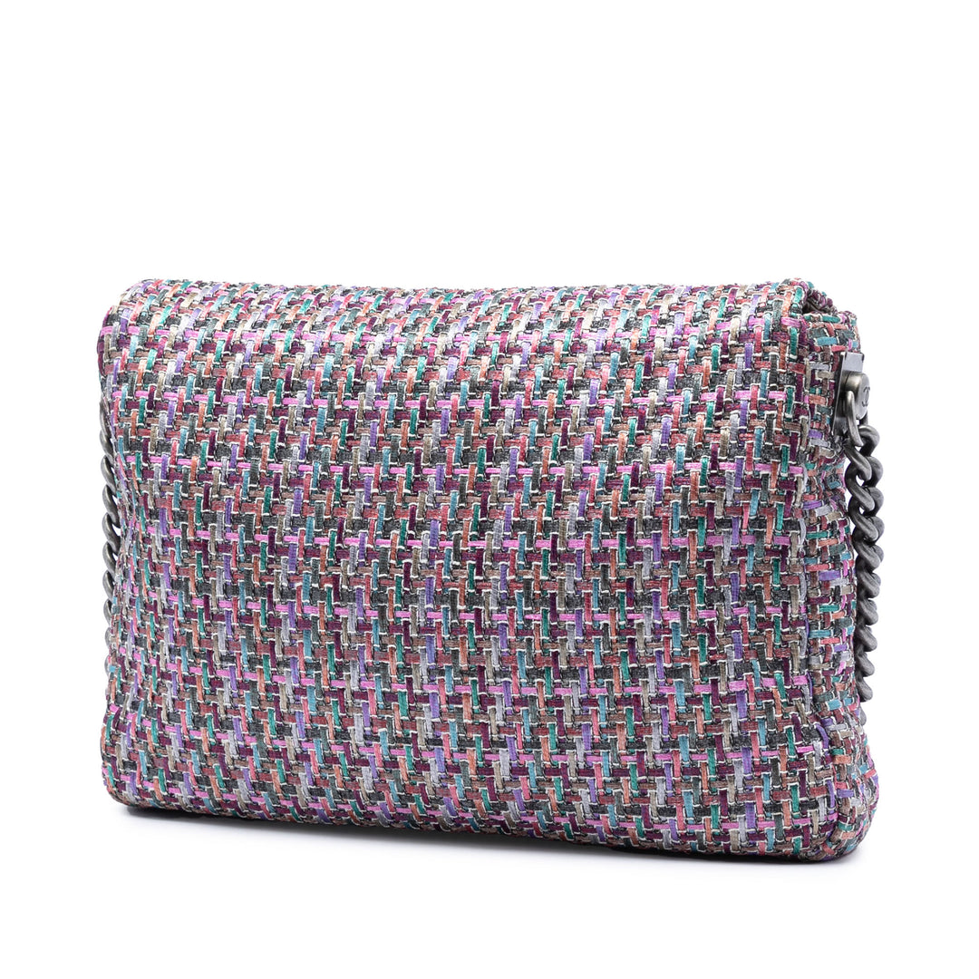 Chanel CC Multicolor Tweed à rabat