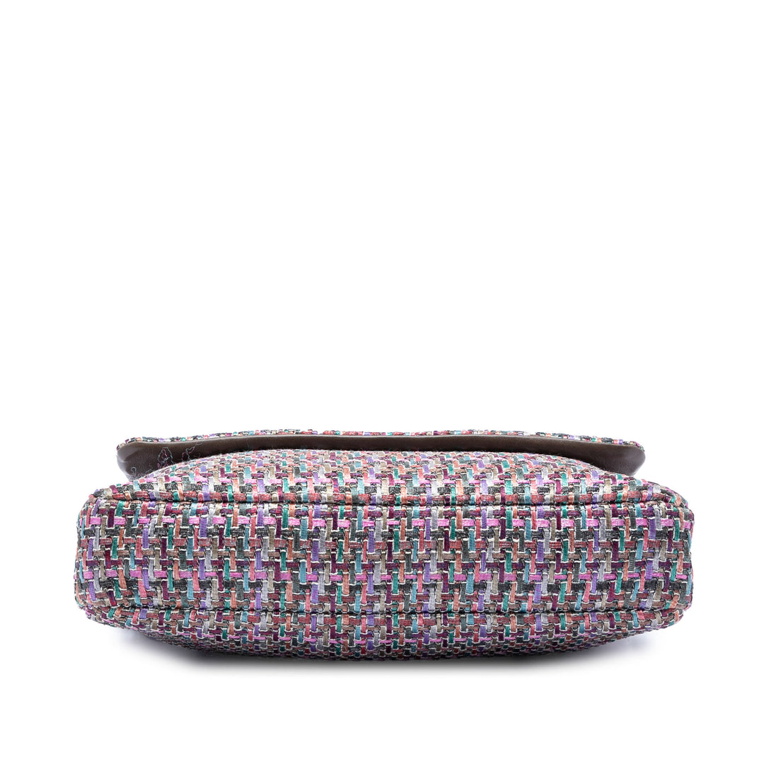 Chanel CC Multicolor Tweed à rabat