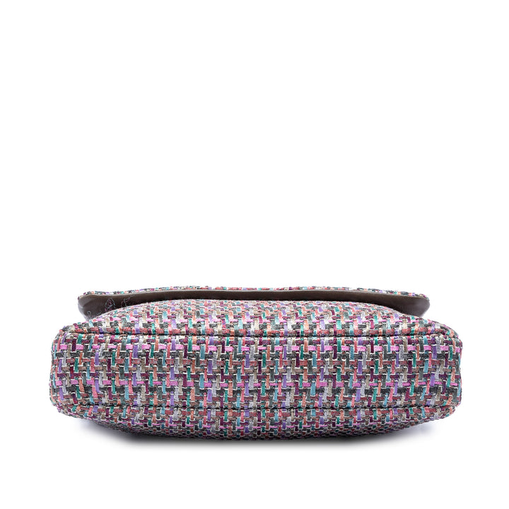 Chanel CC Multicolor Tweed à rabat