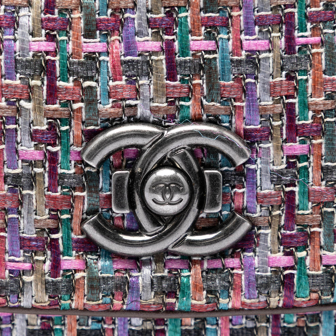 Chanel CC Multicolor Tweed à rabat