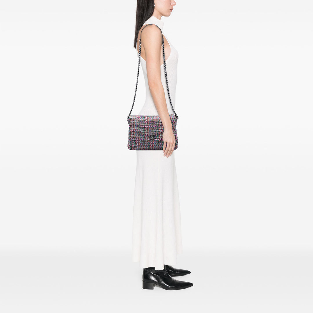 Chanel CC Multicolor Tweed à rabat
