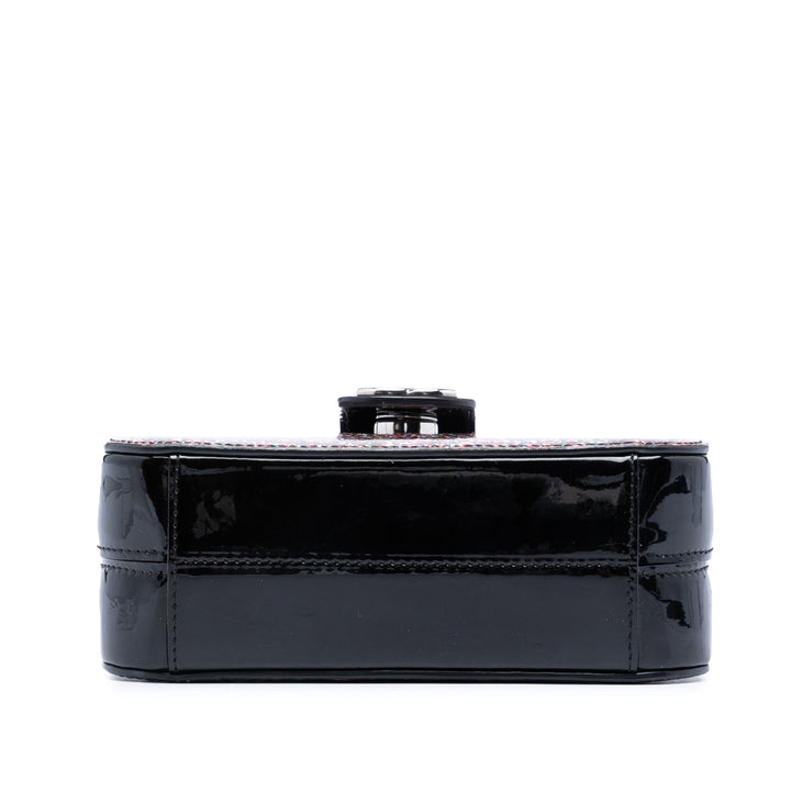 Chanel Glitter Cuir verni Evening On The Moon Camera Étui Multi