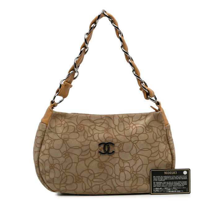 Chanel CC Camellia Hobo Marron