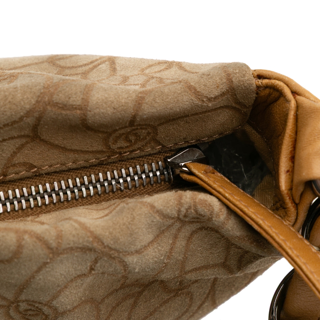 Chanel CC Camellia Hobo Marron