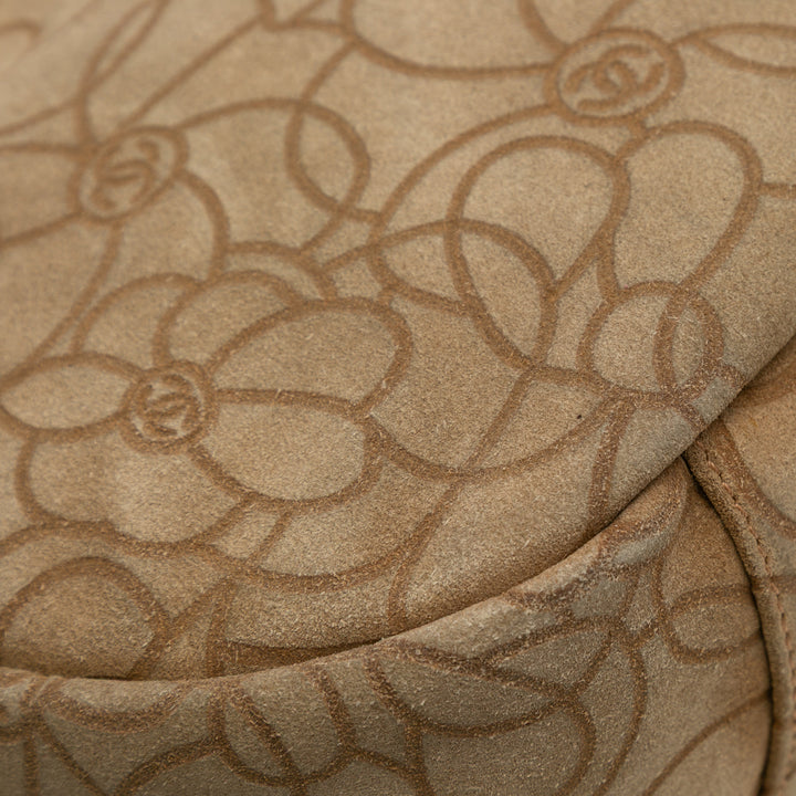 Chanel CC Camellia Hobo Marron