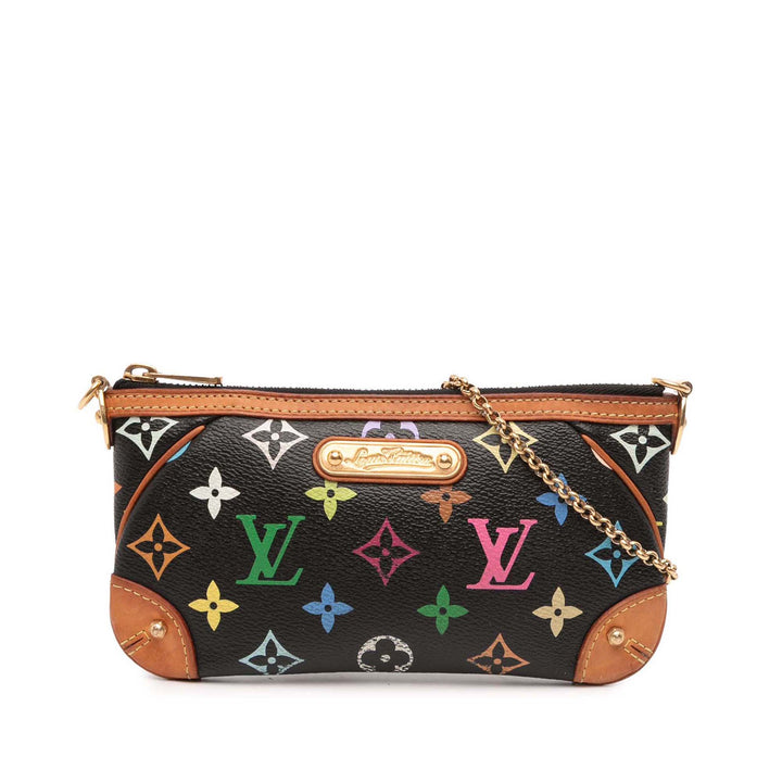 Louis Vuitton Monogram Multicolore Milla Pochette MM Noir