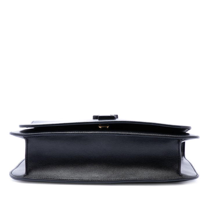 Saint Laurent Medium Smooth Cuir de veau Spontini Sac porté croisé
