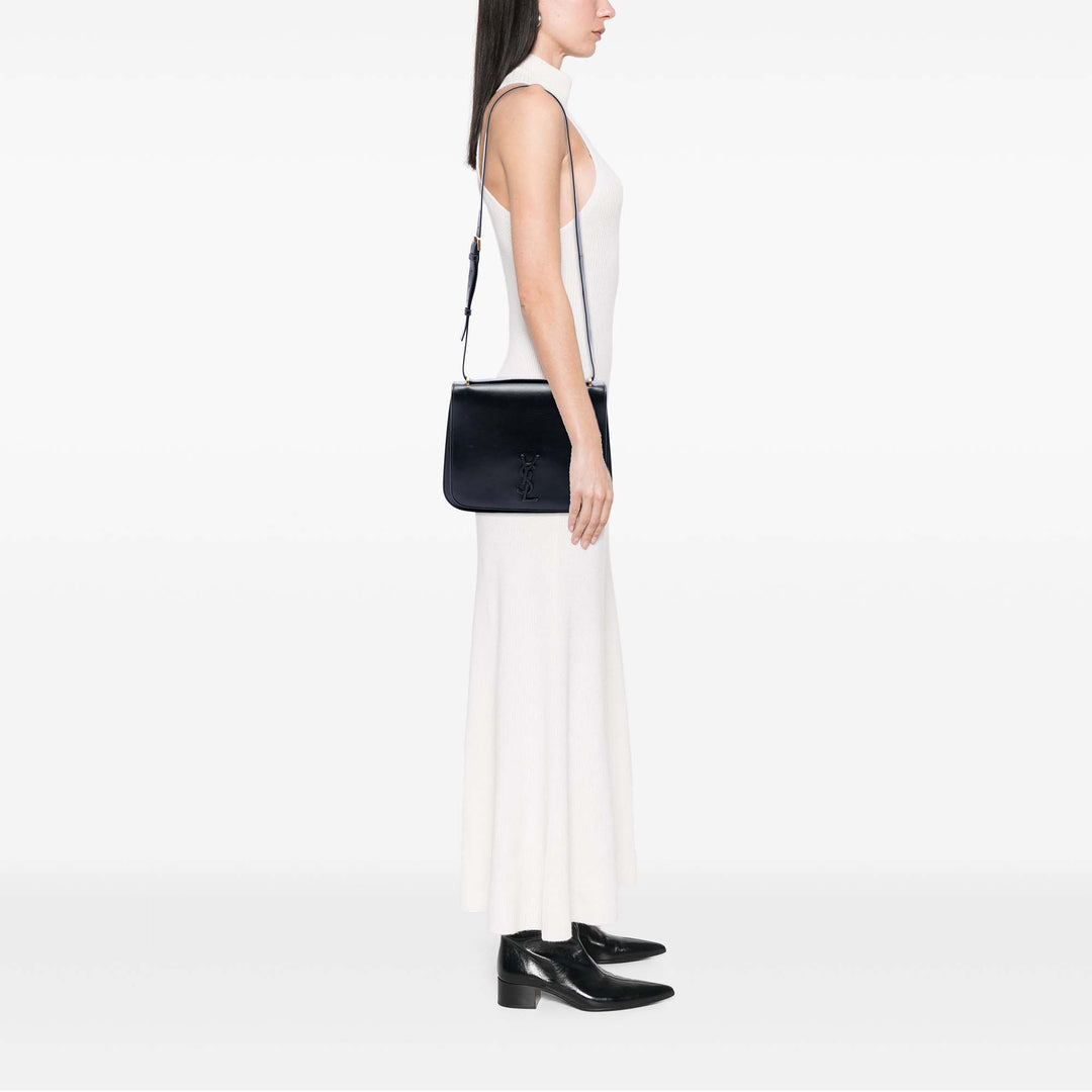 Saint Laurent Medium Smooth Cuir de veau Spontini Sac porté croisé
