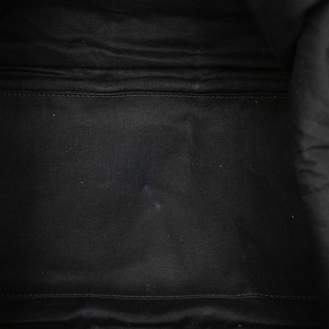 Saint Laurent Textured Fabric et Cuir verni Easy Y Cabas