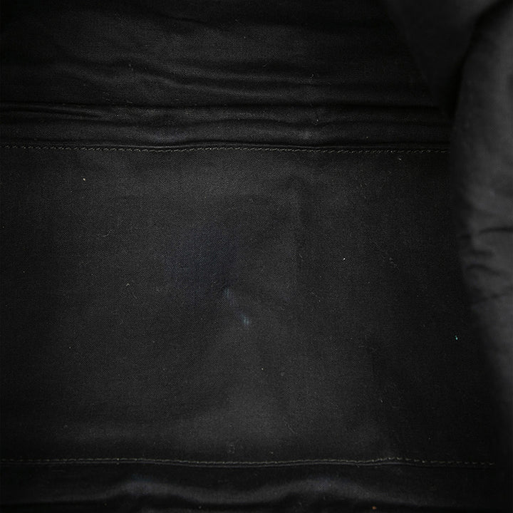 Saint Laurent Textured Fabric et Cuir verni Easy Y Cabas