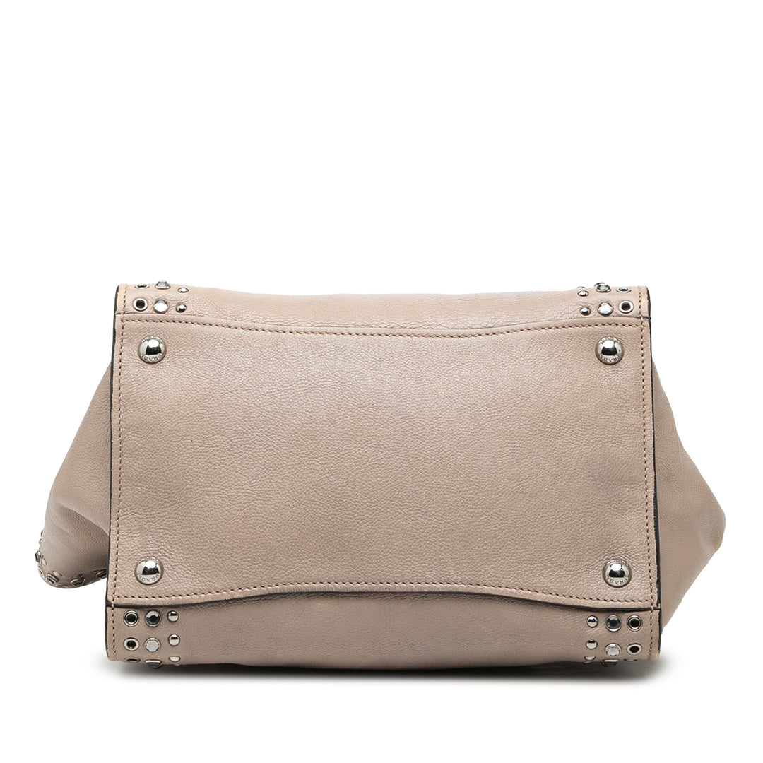 Prada Glace Veau clouté Twin Pocket Sac