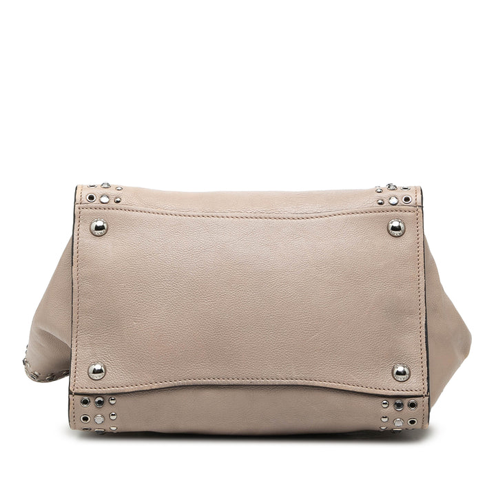 Prada Glace Veau clouté Twin Pocket Sac