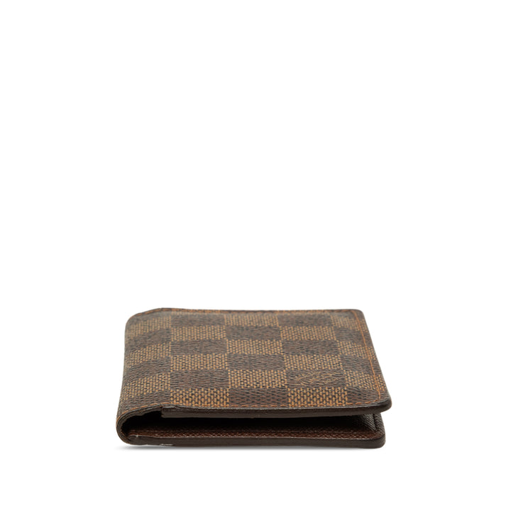 Louis Vuitton Porte-cartes Poche Organizer Damier Ébène Marron – vue 3 – GABY PARIS