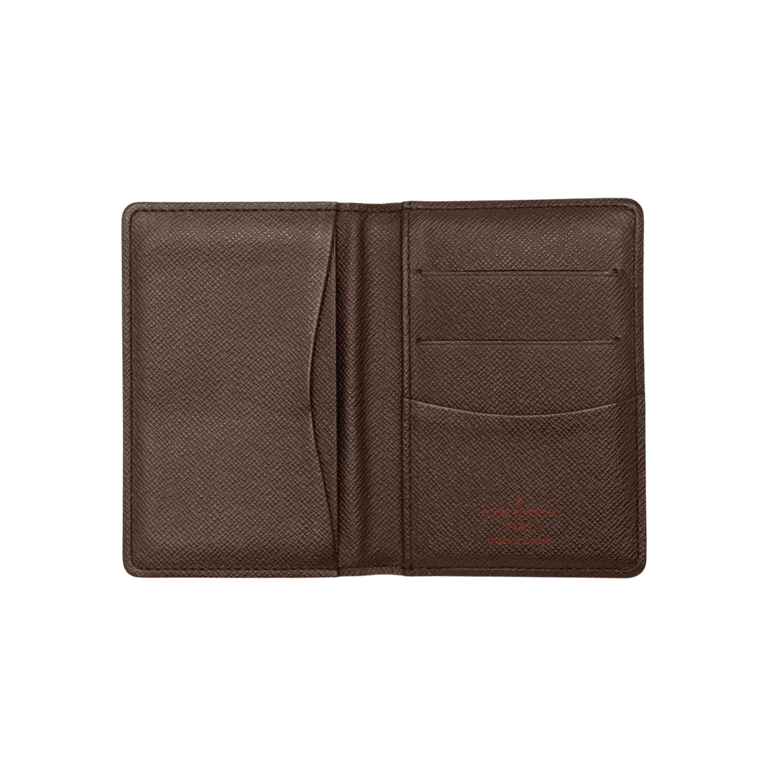 Louis Vuitton Porte-cartes Poche Organizer Damier Ébène Marron – vue 4 – GABY PARIS