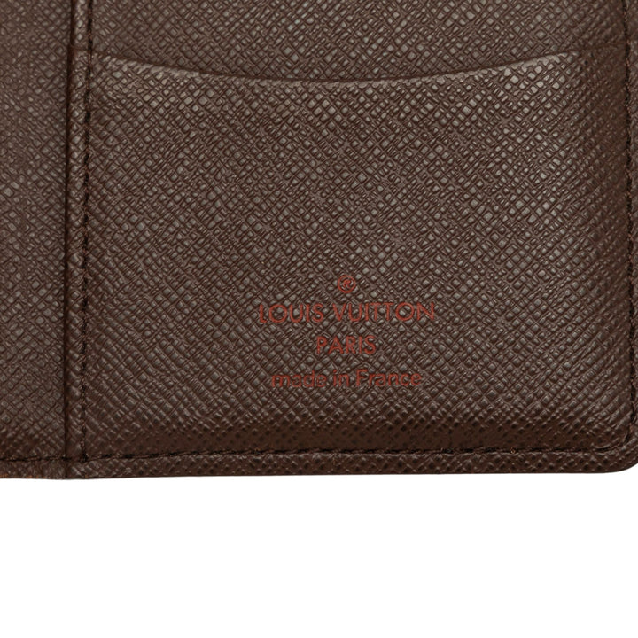 Louis Vuitton Porte-cartes Poche Organizer Damier Ébène Marron – vue 5 – GABY PARIS