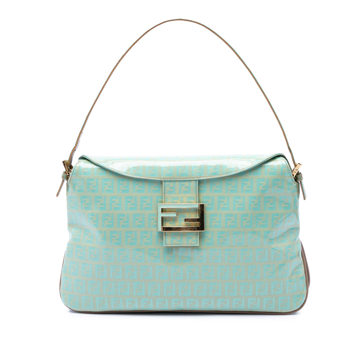 Fendi Zucchino Cristal Double rabat Sac Tissu