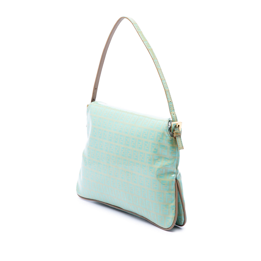 Fendi Zucchino Cristal Double rabat Sac Tissu