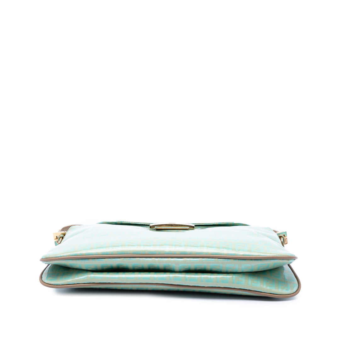 Fendi Zucchino Cristal Double rabat Sac Tissu